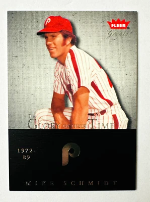 Карта 2004 Fleer Greats Mike Schmidt Glory of their Time No/1980 Phillies Legend! - Изображение 1 из 3