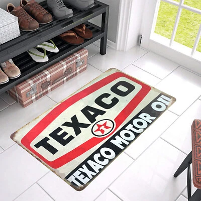 Vintage Style "Texaco Motor Oil" Door Mat Rug Mat Indoor Outdoor Decor - Image 1 of 4