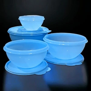 Tupperware schöne helle und bunte 4er Set wunderbarere Rührschüsseln Neu - Bild 1 von 7