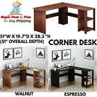 Corner Desk Computer Shelf Organizer Student L Shape Table Home Office Furniture