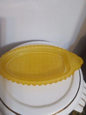 Rare Vintage Hazel Atlas Glass Sandwich Tray Dish With Handle Depression Glass - image 1 of 4