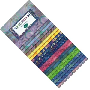 Batik Jewels Sonic Bloom 40 Streifen 2-1/2 Zoll 2,5 Zoll Jelly Roll-up Stoff 84168 - Bild 1 von 2