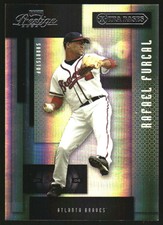 2004 Playoff Prestige Xtra Bases Black #22 Rafael Furcal /75