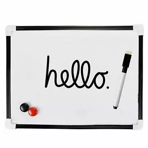 A4 Flexible Magnetic Dry Wipe White Note Board With Pen,Eraser & Magnets - Picture 1 of 2