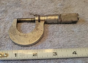 THE L.S.STARRETT CO ATHOL MASSE USA 0-1" MIKROMETER NR. 230 MASCHINIST WERKZEUG VINTAGE - Bild 1 von 12