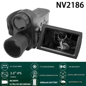 DV Infrared Night Vision Goggles 8x Digital Zoom 30MP 4K HD Camera Monocular - Picture 1 of 14