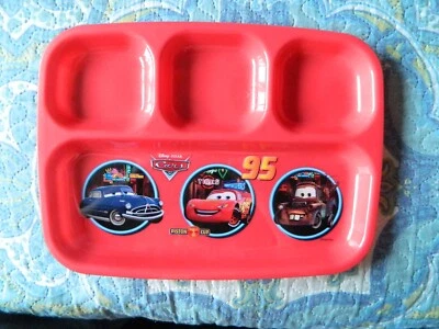Bandeja de placa de 4 secciones para niños Disney Pixar Cars Foto 1 de 3