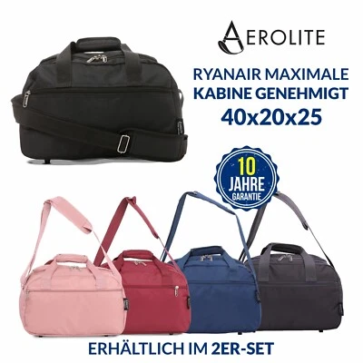 Aerolite Ryanair 40x20x25 Maximale Größe Handgepäck Kabinenreisetasche - Bild 1 von 4