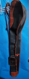 VTG Wilson Country Club Leather Travel/ Sunday Golf Zippered Bag pocket  47" H - Picture 1 of 9
