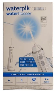 Waterpik Cordless Advanced Water Flosser White WP-560CD Open Box - Picture 1 of 10