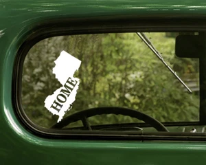 2 CALCOMANÍAS DE MAPA DE NUEVA JERSEY pegatina para el hogar para parachoques de ventana de auto camión portátil autocaravana 4x4 - Imagen 1 de 1