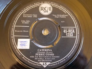 Perry Como – Caterina / The Island Of Forgotten Lovers - 7" Single 45-RCA 1283 - Picture 1 of 3