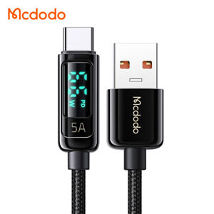 Mcdodo PD 66W USB Type C 5A Fast Charging Cable Cord For Huawei Xiaomi Samsung 