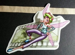 FAIRY PURPLE BLOW KISS FILM FRAME BACKGROUND ANGEL FAIRIE 2004 FUN 3X4.5 STICKER - Picture 1 of 1