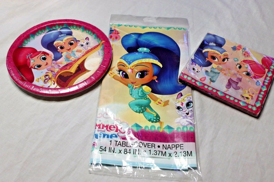 NEW SHIMMER AND SHINE SET FOR 8 PEOPLE  PARTY SUPPLIES - Image 1 of 1