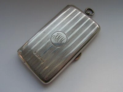 ANTIGA BOLSA DE MOEDAS EDWARDIAN PRATA MACIÇA FEMININA CHATELAIN Sydney & Co 1919 - Imagem 1 de 4