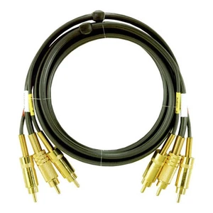 Cable compuesto estéreo de alto grado placa dorada de alto grado Eagle 6' ft RCA 3 cable macho audio de video - Imagen 1 de 1
