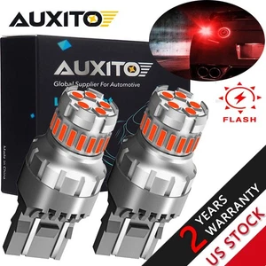 AUXITO 7443 23SMD Rojo LED Estroboscópico Flash Parpadeante Freno Trasero Bombilla Sin Errores - Imagen 1 de 12