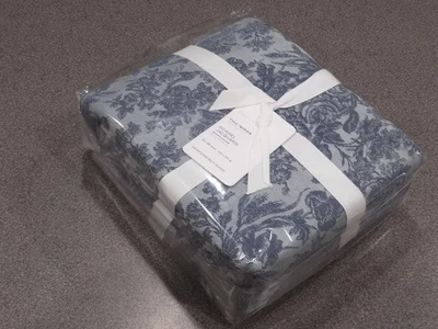 NEW RARE Pottery Barn Sorrel (Toile) Jacquard Queen Duvet - Choose Shams for Set - Image 1 of 3