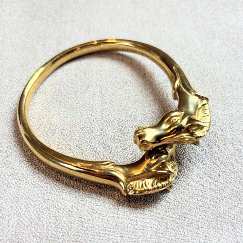 HERMÈS Bracciale Hermes cavallo oro ottimo usato senzala scat 18 cmisex unisexli