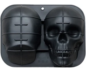 Extra Large Silicone Skull Cake Mold Haunted Skull Baking Cake Pan for Hallow... - Picture 1 of 7