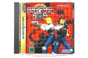 Virtua Cop Sega Saturn Japan Authentic Tested w/ Manual No OBI CIB - Picture 1 of 14