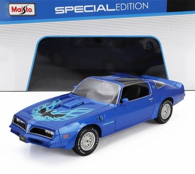 MODELLINO AUTO STATICO MAISTO PONTIAC FIREBIRD TRANS AM 1978 BLU SCALA 1:18 - Immagine 1 di 4