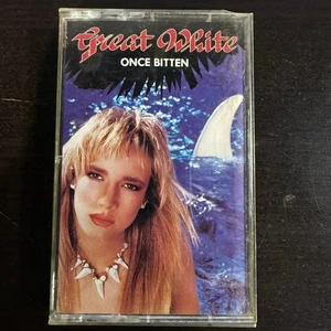 Great White Once Bitten Cassette Tape Album 1987 Capitol Records Rock Music - Imagen 1 de 4
