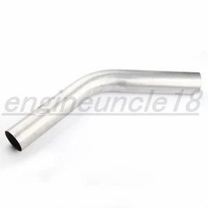 US 2.25 -2 1/4" inch OD 45 Degree Exhaust Mandrel Bend 409 Stainless Steel Pipe - Picture 1 of 10