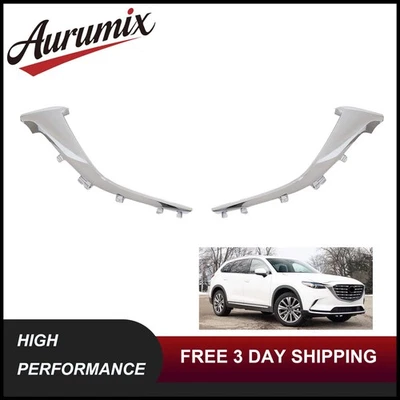 Guarnição de grade inferior lateral para motorista e passageiro 2 peças compatível com 2016-2023 Mazda CX-9 - Imagem 1 de 3