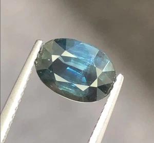 AIG zertifiziert 2,32 ct no heat grünlich blauer Saphir aus Madagaskar - Bild 1 von 2