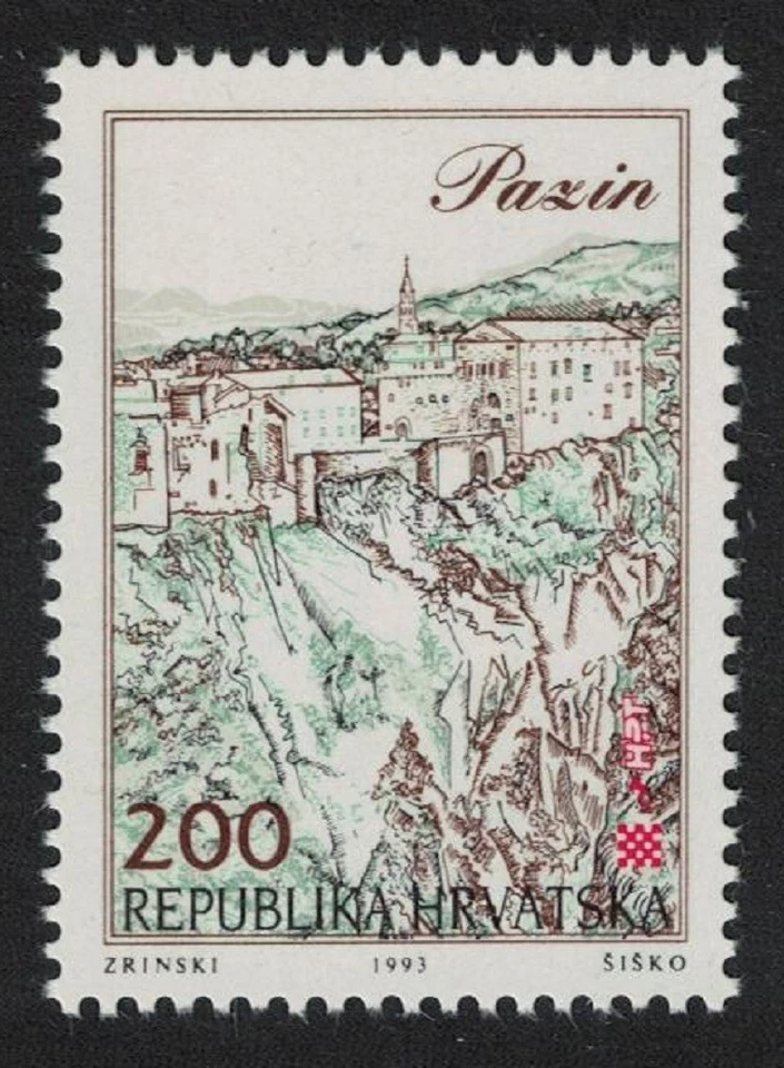 Croacia Castillo Pazin 1992 MNH SG#209 Foto 1 de 1