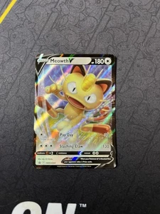 Meowth V SWSH004 SWSH: Sword & Shield Promo Cards Holo - Picture 1 of 2