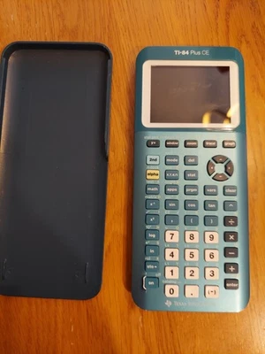 Texas Instruments TI-84 Plus CE Graphing Calculator - Teal Blue Green Works Well - Image 1 of 4