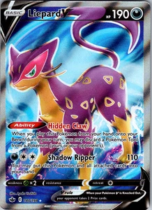 Liepard V 180/198 SWSH06: Chilling Reign Ultra Rare - NM - Picture 1 of 2
