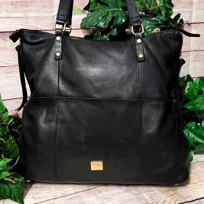 Kooba Everett Black Pebbled Leather Tote - Image 1 of 4