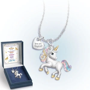 You Are Magical Unicorn Pendant Necklace Bradford Exchange - Picture 1 of 1