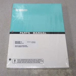 Nuevo Kobelco SK2200 IV SK2200LC IV Catálogo de Piezas de Excavadora Manual YNU0501 YQU3101 - Imagen 1 de 1