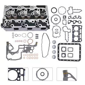 NEW Cylinder Head Complete for Kubota 1A033-03043, D1703, D1803,3 Cylinder. - Foto 1 di 16