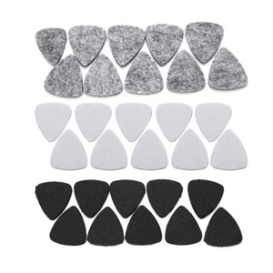 10 piezas selecciones de fieltro de lana púas 3 mm piezas de repuesto para ukelele de guitarra - Imagen 1 de 7