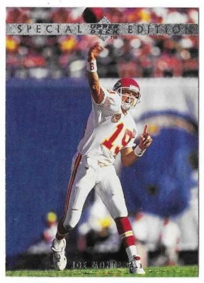 JOE MONTANA 1995 Upper Deck Football Special Edition # SE 14 Chiefs HOF NM - MT - Image 1 of 2