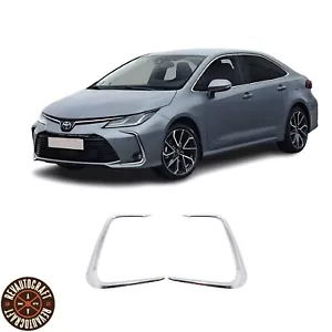 Marco de luz antiniebla delantera cromado para Toyota Corolla - acero inoxidable - 2019 arriba - Imagen 1 de 6