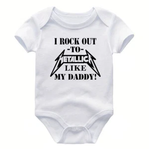 Metallica Baby Bodysuit Shirt Rock & Roll Infant Kids Tshirt Band Music Outfit