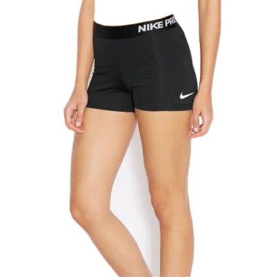 NEW! NIKE PRO [XS] Women's 3.0" COMPRESSION Run/Gym Shorts-Black 725443-010 - Image 1 of 2
