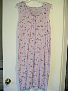 Croft & Barrow Intimates Floral  Lilac Nightgown Size Large - Picture 1 of 6