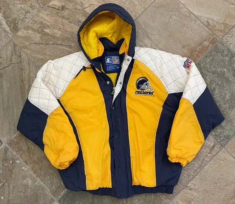 Vintage San Diego Chargers Starter Parka Football Jacket, Size XXL Cover