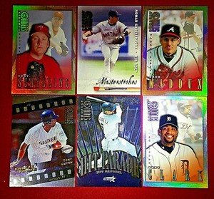 1998 Donruss Studio Proofs Gold Schilling Maddux Masterstrokes Hit Parade 