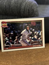Will Clark 1991 Topps  #500  San Francisco Giants