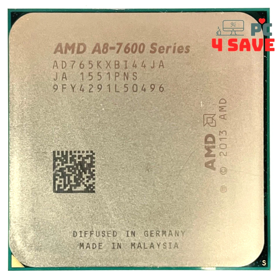 AMD A8-7650K 3.30GHz 4-Core Socket FM2+ Desktop CPU Processor AD765KXBI44JA 95W - Image 1 of 1