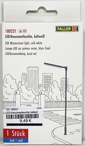 Faller H0 180221 LED-Kreuzmastleuchte kaltweiß NEU & OVP - Picture 1 of 2